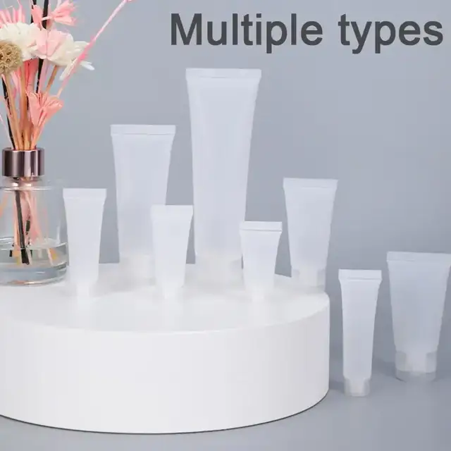 Frosted Plastic Cosmetic Jars view 2