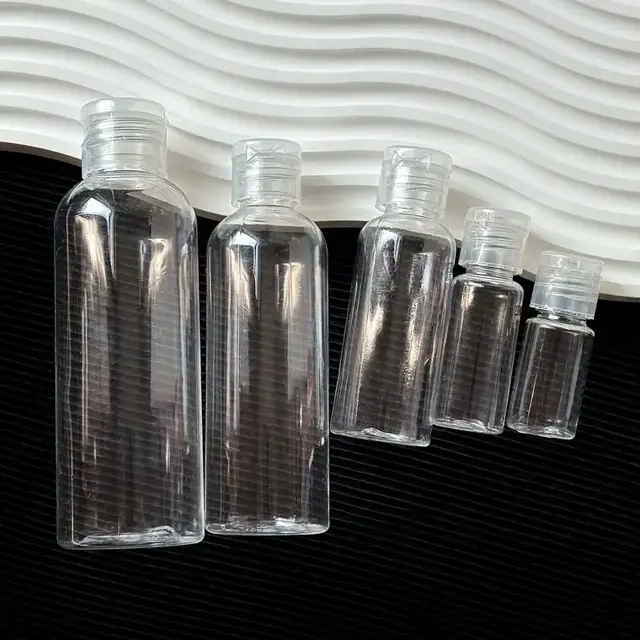 Flip-Top Plastic Squeeze Bottles