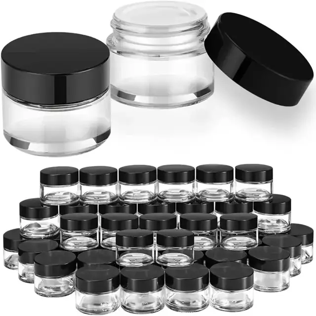 Glass Cosmetic Jars