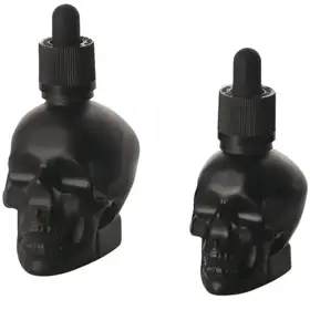 Skull-Shaped Glass Dropper Bottles view 1