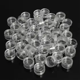 Clear Mini Cosmetic Jars view 1