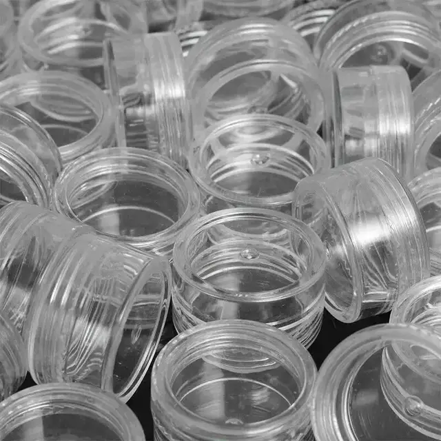 Clear Mini Cosmetic Jars view 2