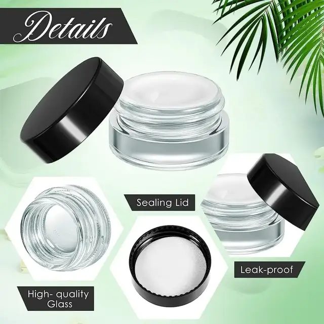 Glass Lip Balm Pots view 2