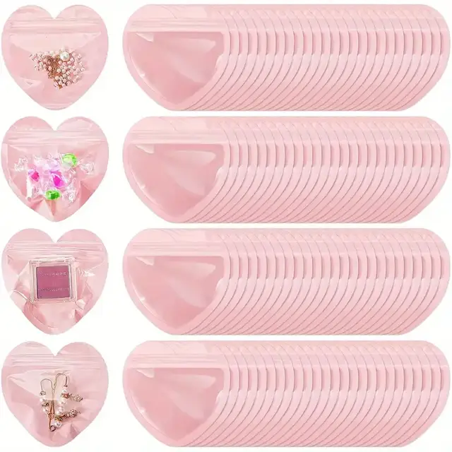 Heart-Shaped Storage Pouches