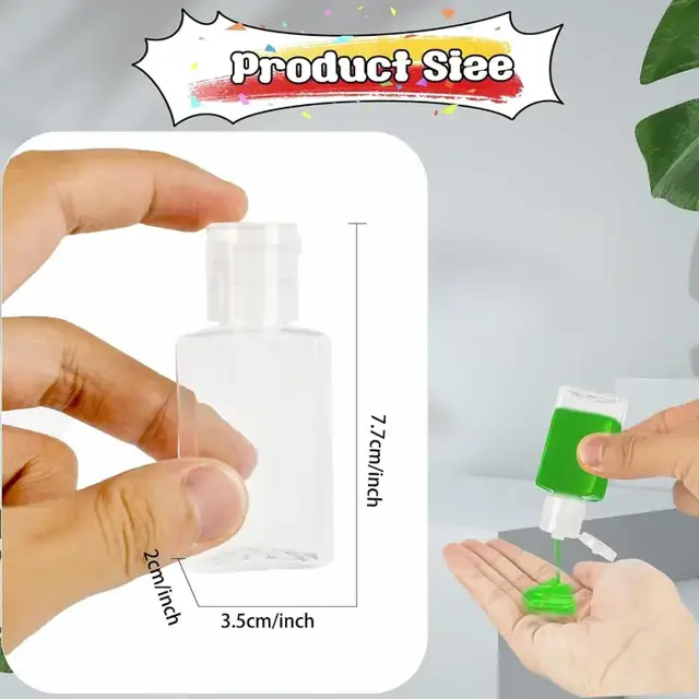 Flip-Top Plastic Squeeze Bottles view 2