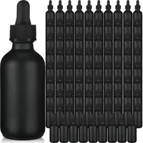 Frosted Glass Dropper Bottles view 1