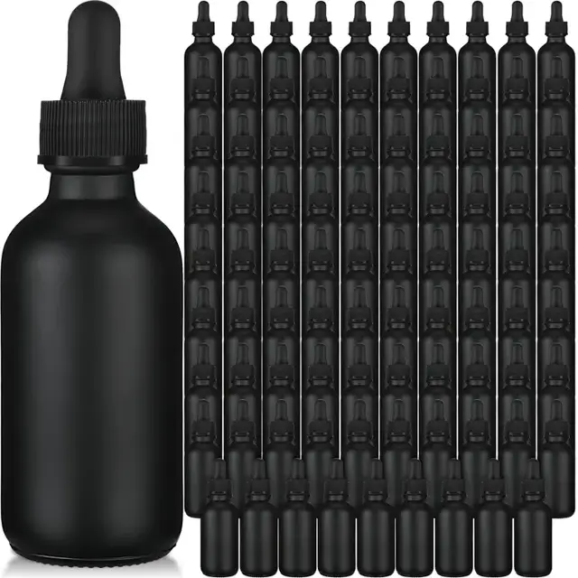 Frosted Glass Dropper Bottles
