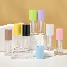 Square Plastic Lip Gloss Tubes