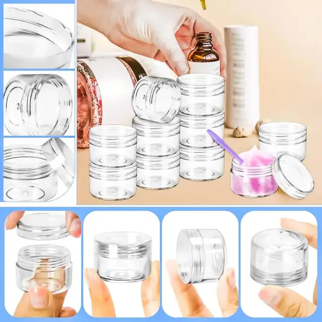 Plastic Cosmetic Jars view 2