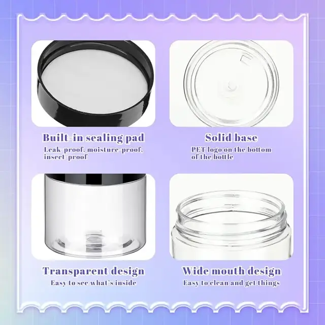 Plastic Cosmetic Jars view 2