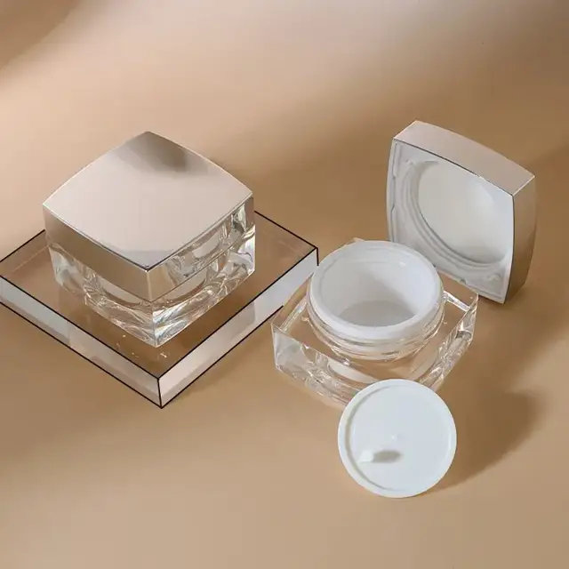 Square Acrylic Cosmetic Jars view 2