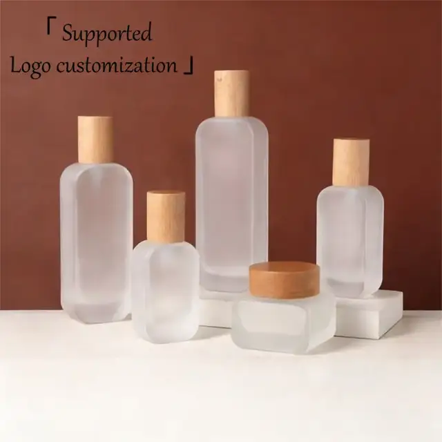 Square Skincare Pump Bottles & Cream Jars