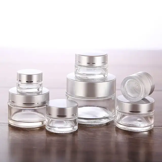 Glass Cosmetic Jars