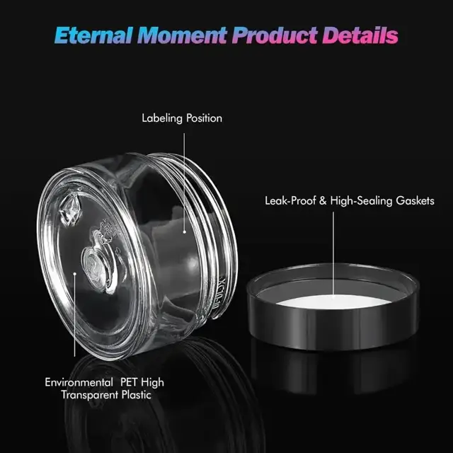 Plastic Cosmetic Jars view 2