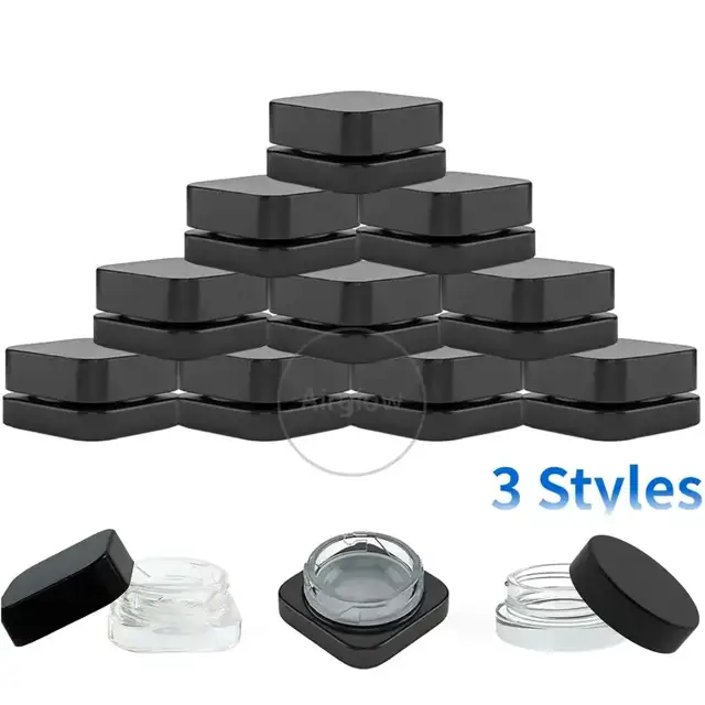 Square Glass Lip Balm Pots
