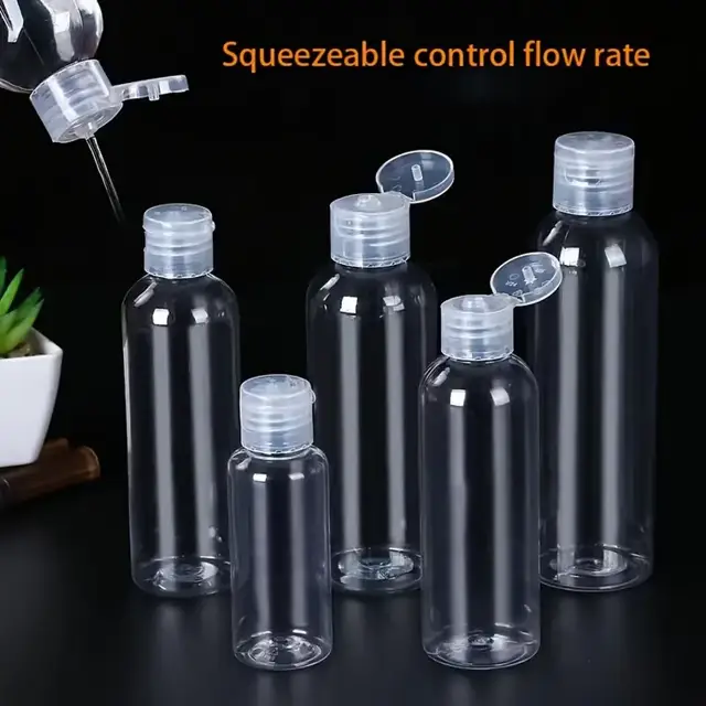 Flip-Top Plastic Squeeze Bottles view 2