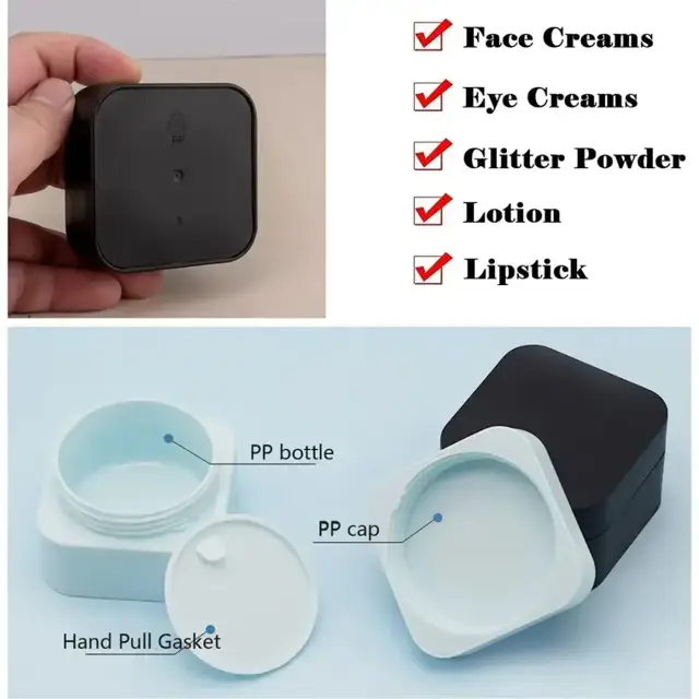 Square Plastic Lip Balm Containers view 2