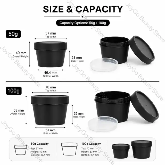 Plastic Cosmetic Jars view 2
