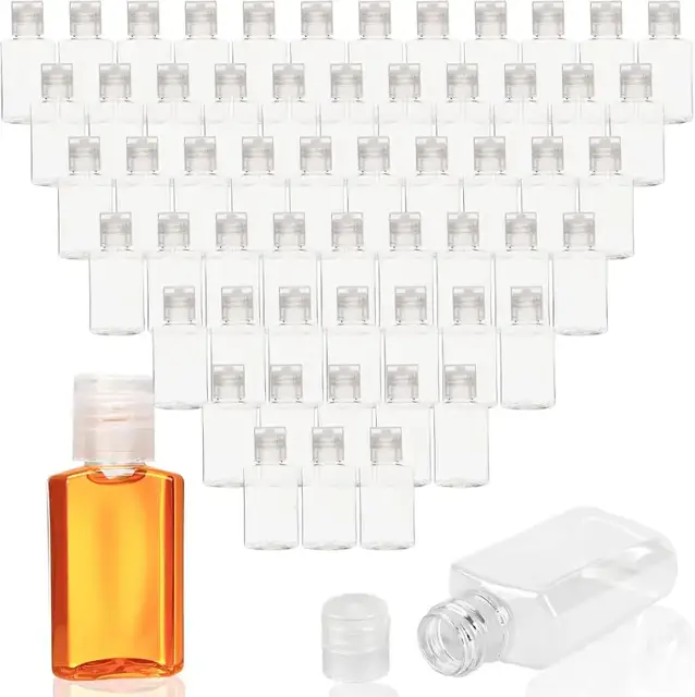 Flip-Top Plastic Squeeze Bottles
