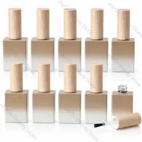 Frosted Glass Nail Polish Bottles