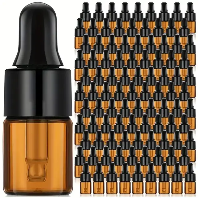 Amber Glass Dropper Bottles