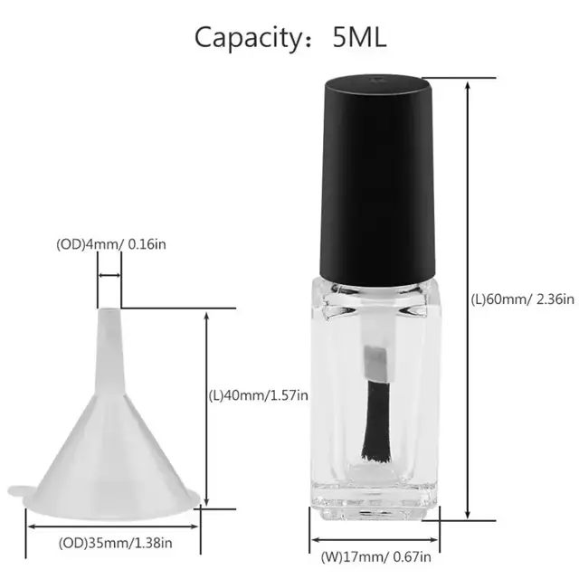 Glass Nail Polish Bottles view 2