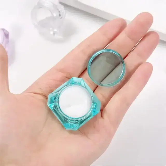 Diamond-Shaped Plastic Cosmetic Jars view 2