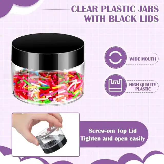 Plastic Cosmetic Jars view 2