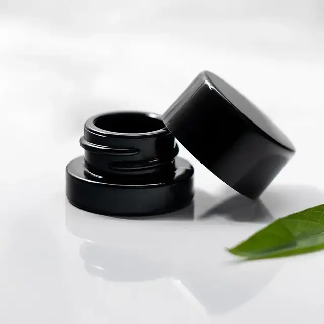 Amber Glass Cosmetic Jars