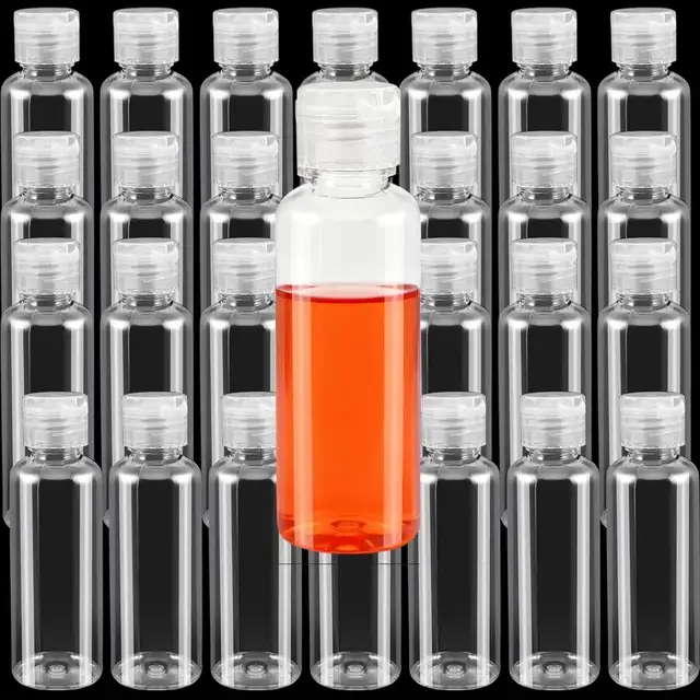 Flip-Top Plastic Squeeze Bottles