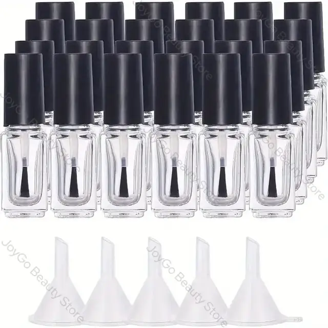 Glass Nail Polish Bottles