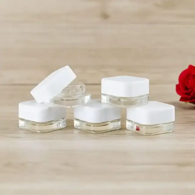 Square Glass Cosmetic Jars view 2