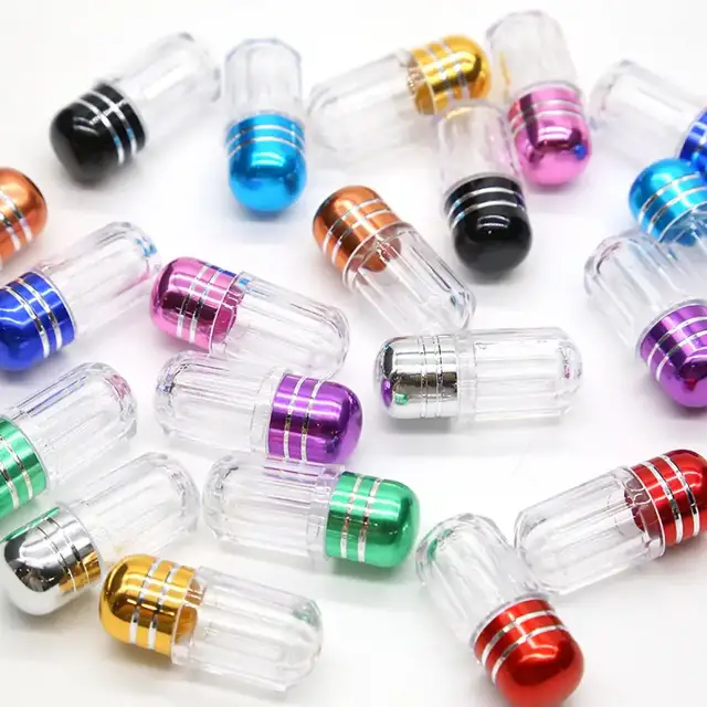 Acrylic Capsule-Shaped Bottles