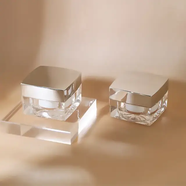 Square Acrylic Cosmetic Jars