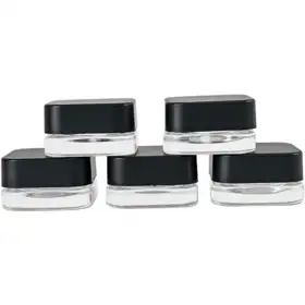 Square Glass Cosmetic Jars view 1