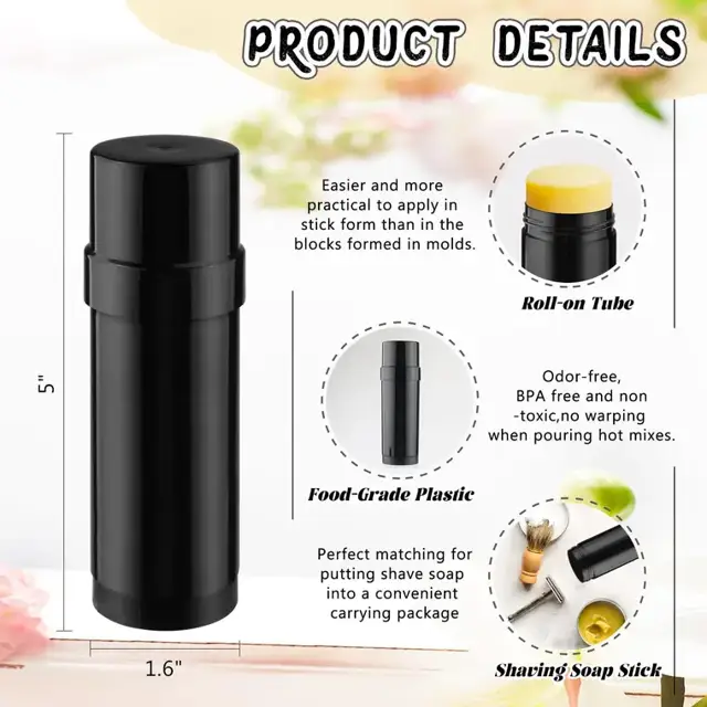 Plastic Deodorant Stick Containers view 2