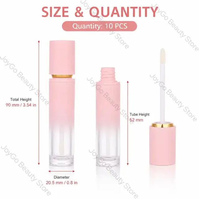 Gradient lip gloss tubes view 2