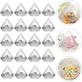 Diamond-Shaped Cosmetic Jars