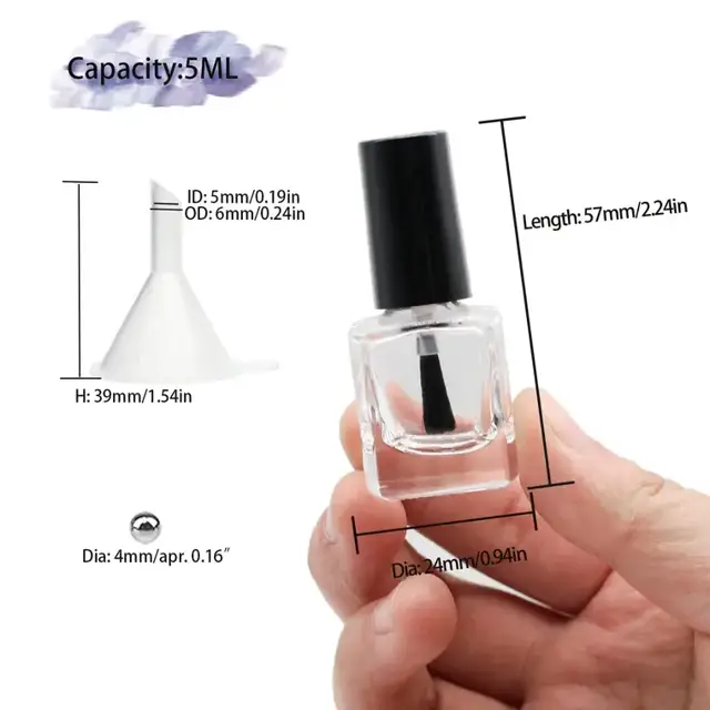 Glass Nail Polish Bottles view 2