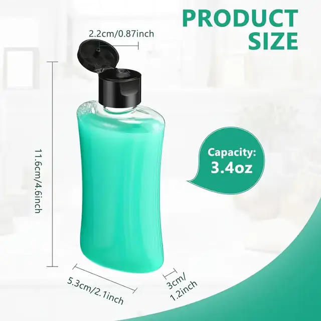 Flip-Top Plastic Squeeze Bottles view 2