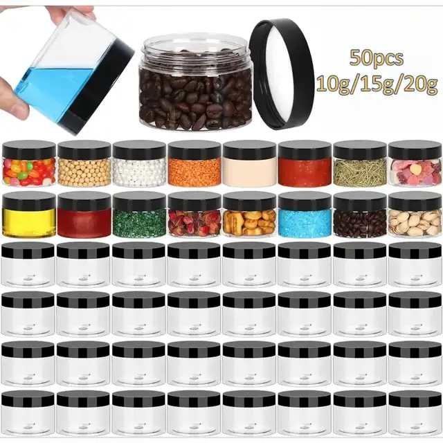 Plastic Cosmetic Jars