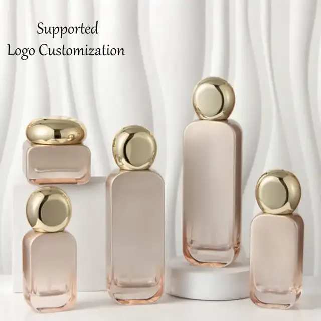 Gradient Glass Cosmetic Jars