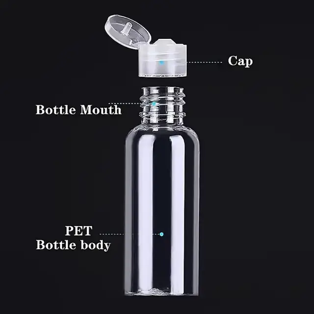 Flip-Top Plastic Squeeze Bottles view 2