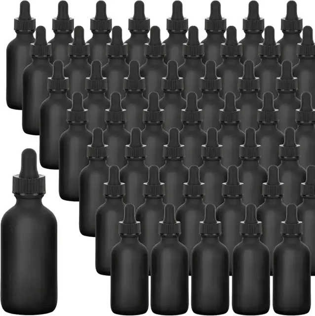 Frosted Glass Dropper Bottles