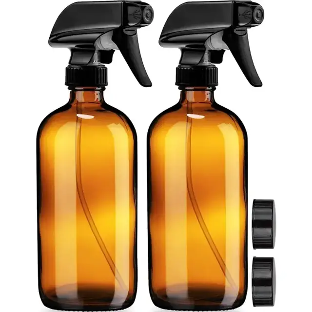 Amber Glass Fine Mist Spray Bottles