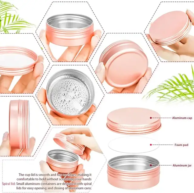 Aluminum Lip Balm Pots view 2