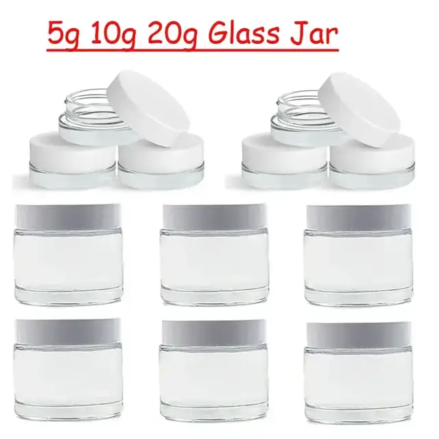 Glass Lip Balm Pots