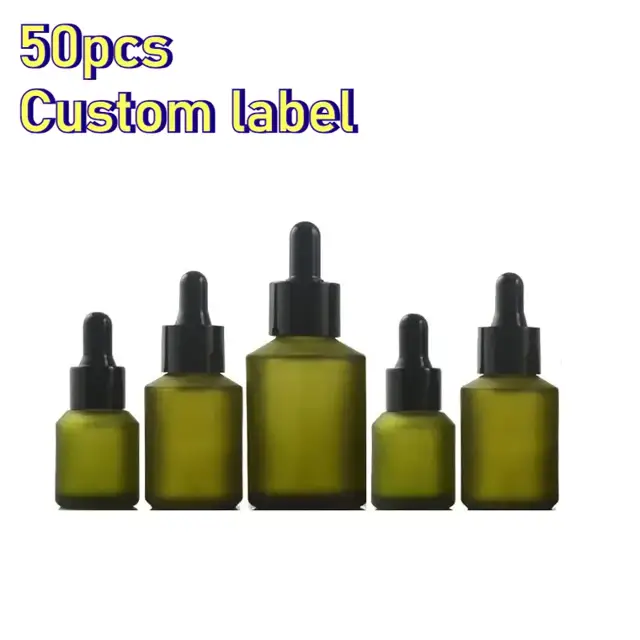 Frosted Glass Dropper Bottles