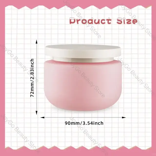 Matte Plastic Cosmetic Jars view 2