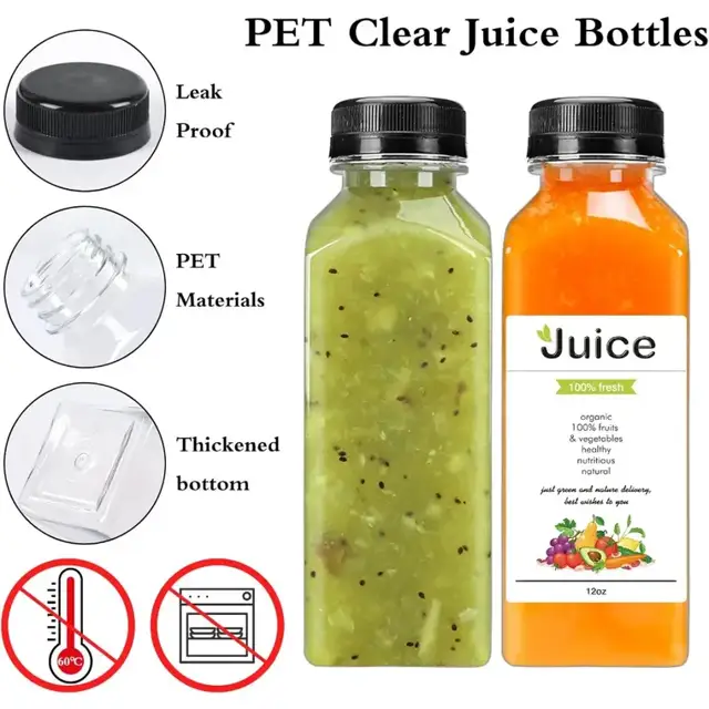 Square Plastic Dispensing Bottles view 2